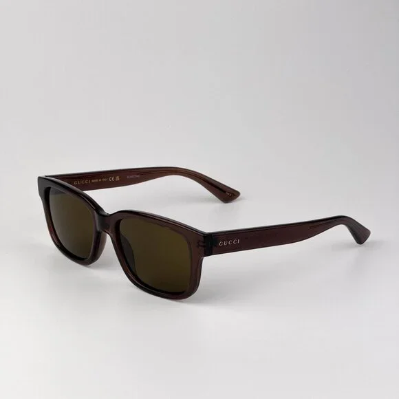Gucci GG1583S 004 Sunglasses – Brown Square Frame with Brown Lenses Gucci GG1583S 004 Brown/Brown Square Men main image 3